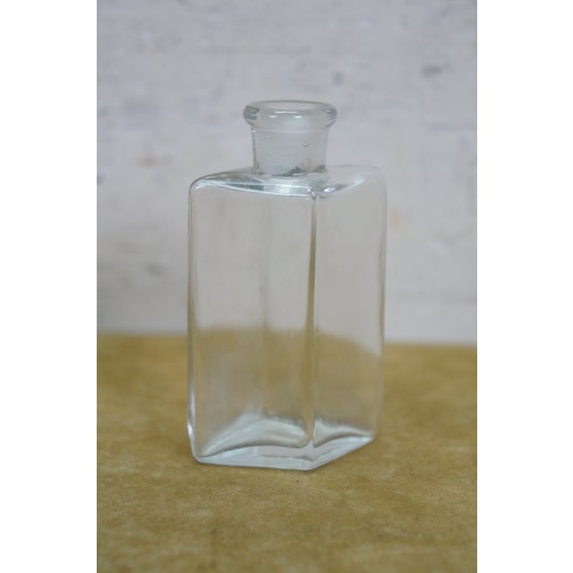 Antique French Art Deco Gilt Bronze Crystal Perfume Decanter Bottle Caddy Set 5" For Sale - Image 14 of 17