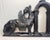 Up for sale is an exquisite antique hand carved wood sculptural pediment from the 19th century. This black-stained...