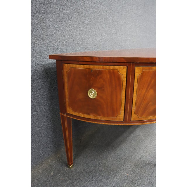 Late 20th Century Baker Williamsburg Mahogany Inlay Sideboard / Server For Sale - Image 5 of 16