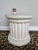 Fabulous Neoclassic Fluted Plaster Pedestal Side Table, dating to the 1980’s. Terrific travertine-like finish to the...