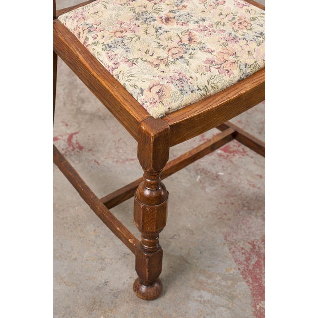 Antique English Oak Carved Back Chair For Sale In Charleston - Image 6 of 10