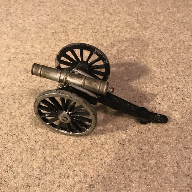 MFCO Cast Iron Miniature Cannon | Chairish
