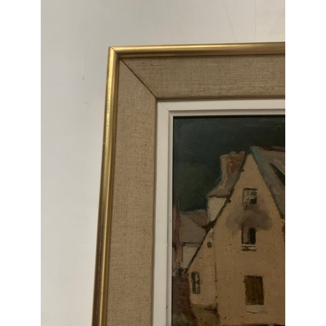 View of the Port, 20th Century, Oil on Canvas, Framed For Sale - Image 6 of 15