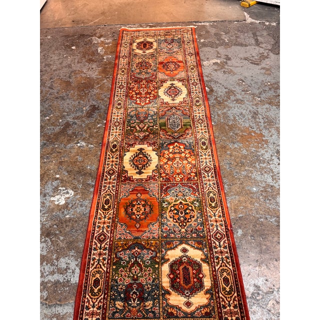 2ft 4 in × 8ft 11 in Momeni Zida Bakhtiari Garden Runner Rug For Sale In San Francisco - Image 6 of 12