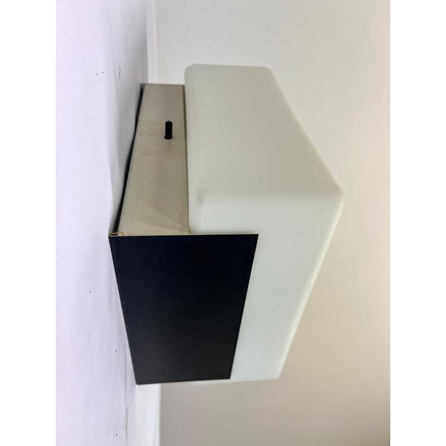 Metal Mid-Century Flush Mounts in Glass and Metal, Czechoslovakia, 1970s, Set of 2 For Sale - Image 7 of 9