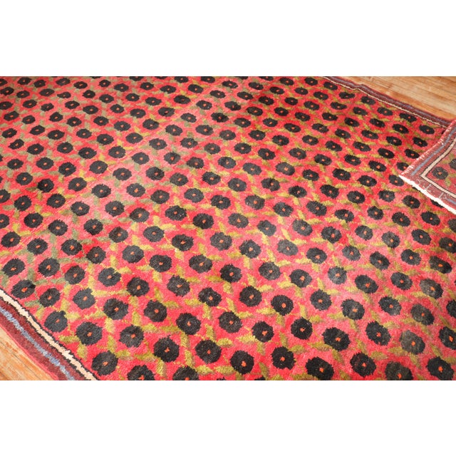 Zabihi Collection Red Vintage Turkish Kars Rug - 6'6" x 9' For Sale - Image 12 of 12