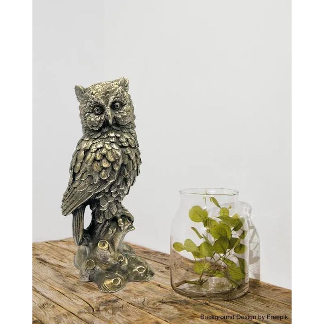 Art Deco Metal Owl For Sale - Image 11 of 12
