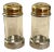 Gucci Silver and Brass Salt and Pepper Shakers For Sale