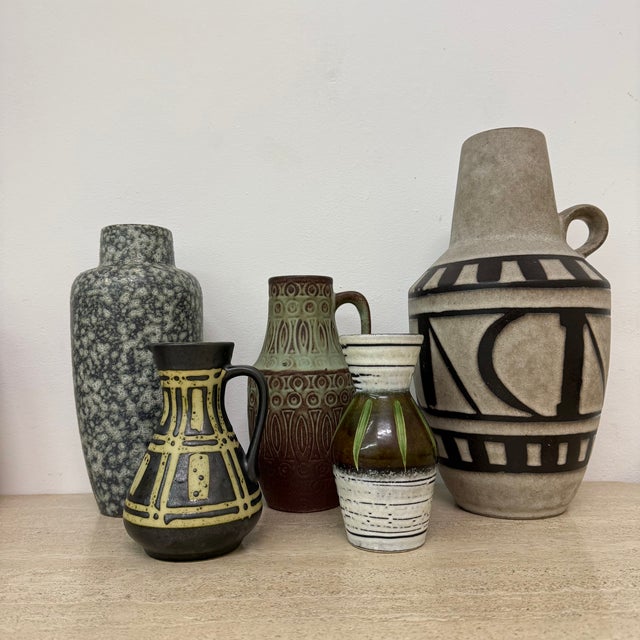 Ceramic Vases from Scheurich, West Germany, 1970s, Set of 5 For Sale - Image 6 of 18