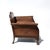 Edwardian Leather and Mahogany Armchair English, Circa 1890 For Sale - Image 4 of 6