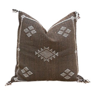 Twilight Bazzar Silk Rug Pillow For Sale