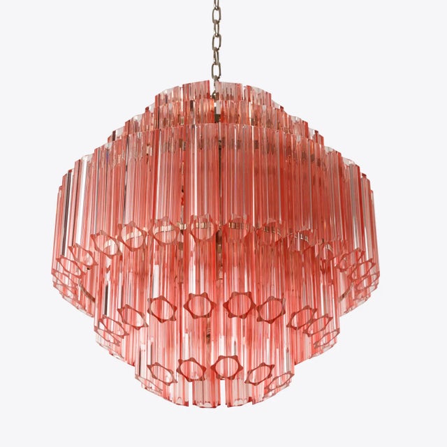 Pink Palermo Chandelier from Pure White Lines For Sale - Image 6 of 11