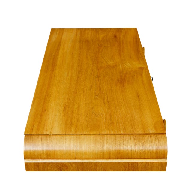 Brown Mid-Century Swedish Elm Chest of Drawers, 1940s For Sale - Image 8 of 10