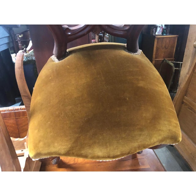 Wood Late 19th Century Victorian Mahogany Side Chair For Sale - Image 7 of 7