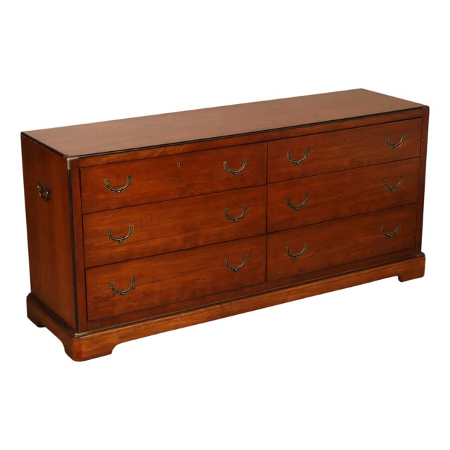 National Mt. Airy Campaign Style Dresser For Sale