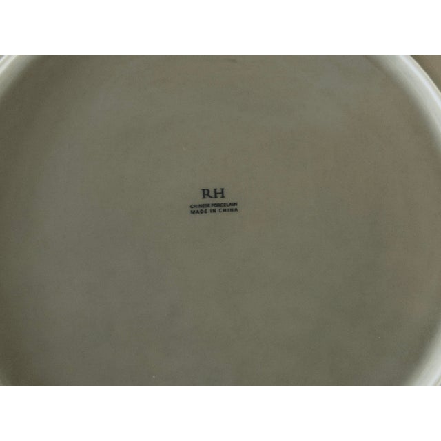 Vintage Restoration Hardware Chinese Porcelain Grand-Rimmed Pasta Bowls Set of 6 For Sale - Image 16 of 16