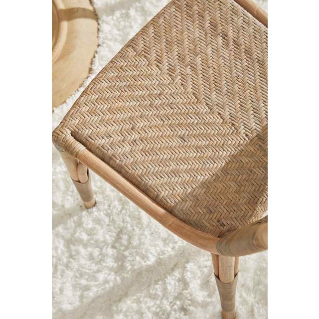 Luna Rattan Frame Armless Dining Chair 2pc by Essentials for Living For Sale - Image 12 of 15