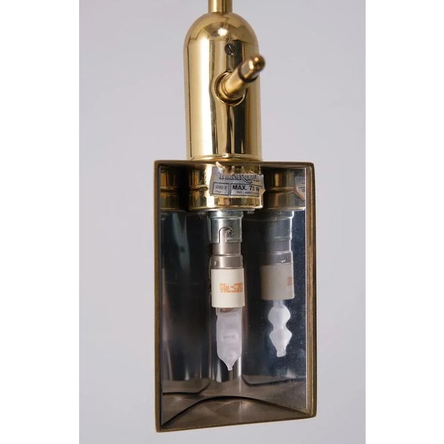 Brass Swing Arm Floor Lamp from Herda, 1980s For Sale - Image 4 of 9