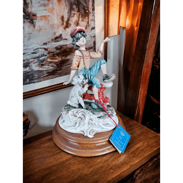 Ceramic Figurine by Meneghetti for Capodimonte For Sale - Image 5 of 5