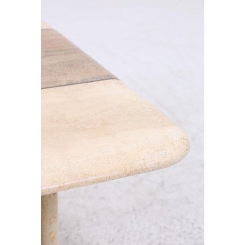Brown Vintage Travertine Coffee Table, 1980s For Sale - Image 8 of 13