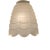 1910s 1910s Frosted Tulip Scalloped Glass Shade With Bronze Socket For Sale - Image 5 of 6