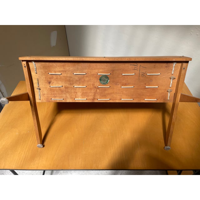 1950s Birch Wood Magazine Rack by Pic a Pipe - Vintage Atomic Style For Sale In Los Angeles - Image 6 of 10