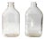 Vintage Glass Milk Jugs Pair For Sale