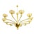 1980s Large Mid Century Modern Green Murano Glass Chandelier For Sale