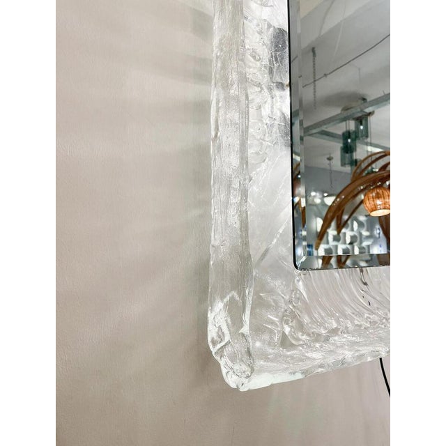 Mid-Century Modern Lightning Glass Mirror from Mazzega, 1960s For Sale - Image 6 of 11