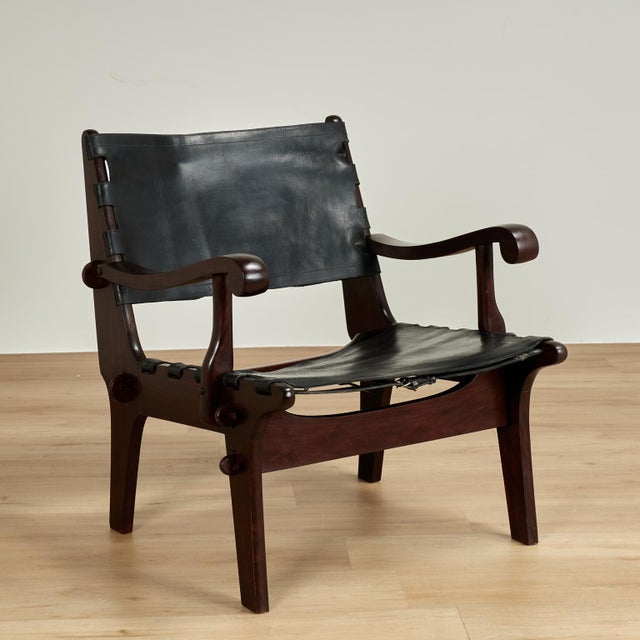 Set of Three Modern Rosewood Safari Chairs by Angel Pazmino For Sale - Image 12 of 18