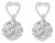 14K White Gold 1 1/4 cttw Round Cut Diamond Earrings (H-I, I1-I2) For Sale