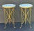 A Pair of French Late 19th Century Neo-Classical Gold Dore Ormolu and White Carrara Marble Guéridon Tables For Sale - Image 9 of 9