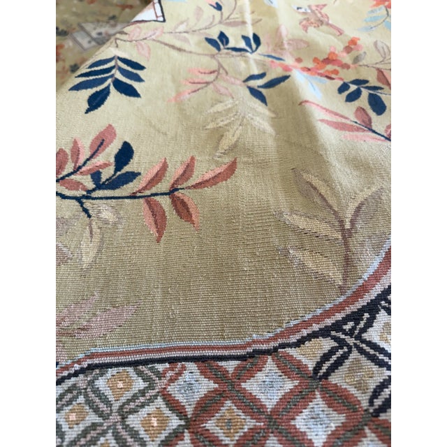 Handwoven Japanese Style Aubusson Area Rug 9'0" X 12'0" For Sale - Image 9 of 12