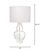 Poised Table Lamp, Clear Glass The delicacy of this gourd lamps base is enhanced by a cloud-like linen drum shade, and...