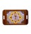 Brown Mid-Century Modern Inlaid Wood and Butterfly Wing Tray, Brazil, 1950s For Sale - Image 8 of 12
