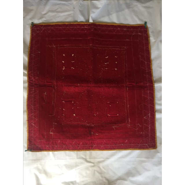 Vintage Beaded Indian Peacock Tribal Wall Hanging For Sale - Image 5 of 7