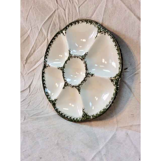 20th Century French Oyster Plate, Gien Chairish