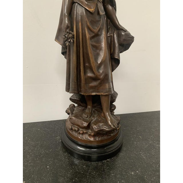 Carved Bronze Group by Pierre Ernst Bouret, 20th Century For Sale - Image 4 of 13