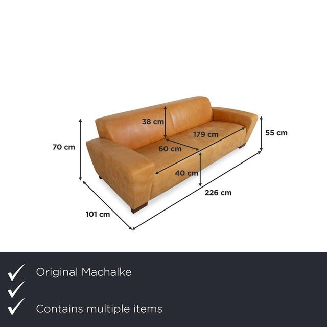 with this set of two three-seater sofas, an armchair, and a matching ottoman, you can bring the Machalke seating...