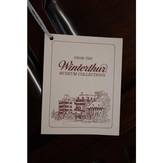 1990s Kindel Winterthur Mahogany Rhode Island Goddard Chippendale Secretary Desk For Sale - Image 12 of 18