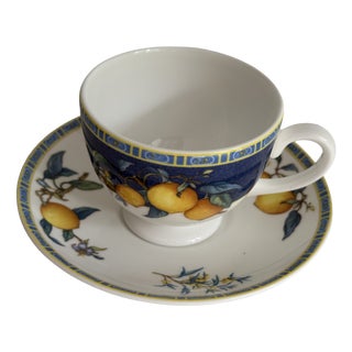 Citrons Teacup and Saucer from Wedgwood, England, 1993 For Sale