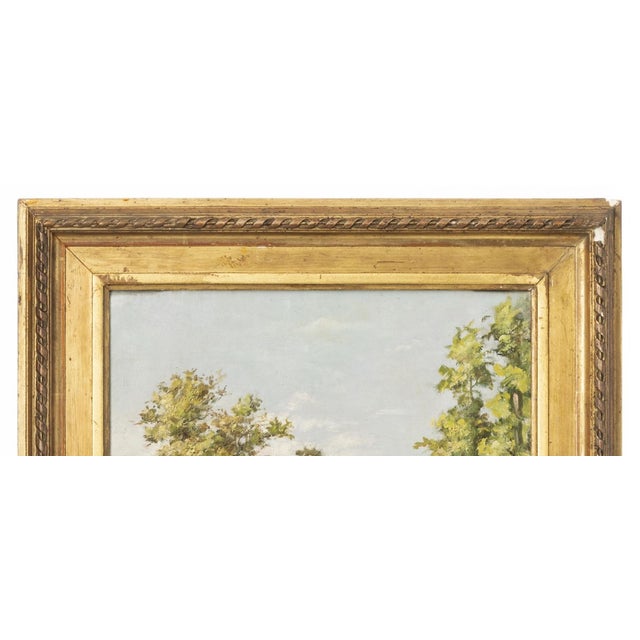 Torcato Pinheiro, River Landscape, Oil Painting on Canvas For Sale - Image 6 of 8