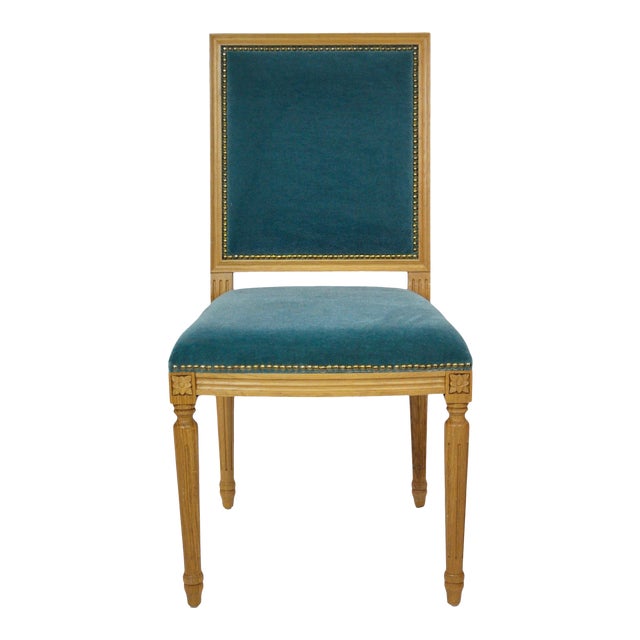French Traditional Louis XVI Style Square Back Dining Chair Chairish