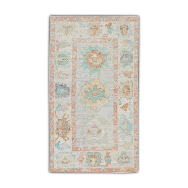 Modern Turkish Oushak Rug 2'10" x 5'1" For Sale - Image 10 of 10