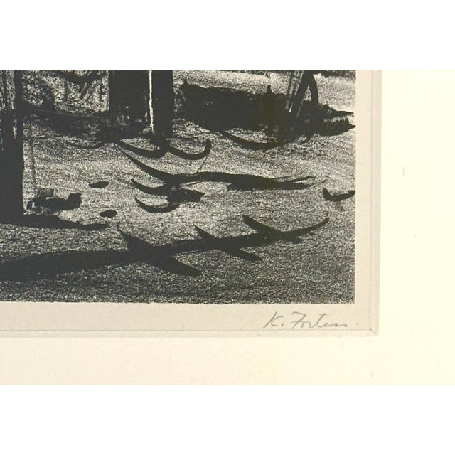 Native American Karl Fortess 1909-1993 Original Lithograph Signed and Numbered, Framed For Sale - Image 3 of 6