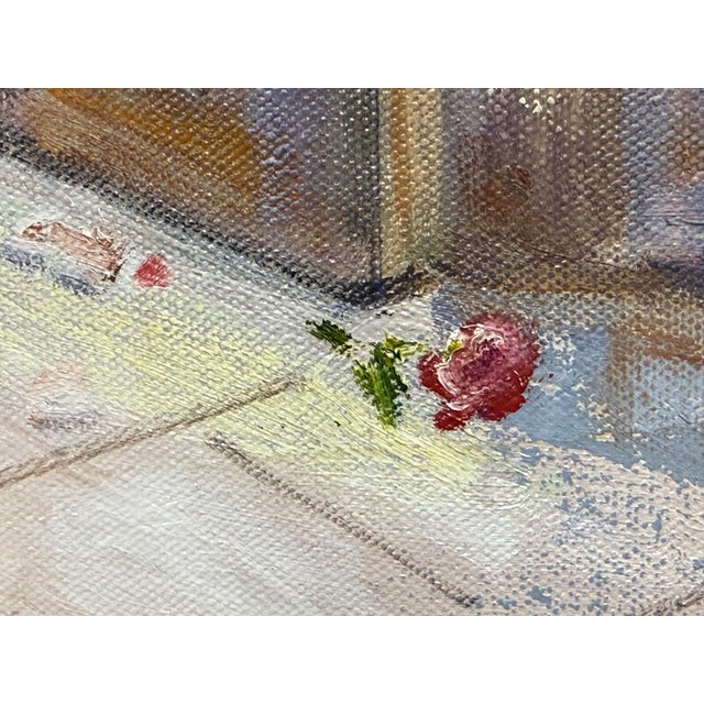 Barbara Fracchia European Street Scene Original Oil on Canvas For Sale - Image 9 of 12