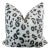 Leopard Chenille in Natural 22" Pillows-A Pair For Sale