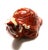 Early 21st Century Miniature Red and White Turtle - Hand Carved From Natural Brecciated Jasper For Sale - Image 5 of 6