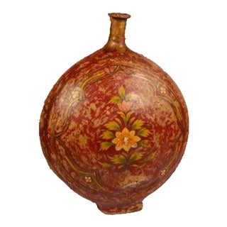 Leather Water Carrier Vase For Sale