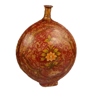 Leather Water Carrier Vase